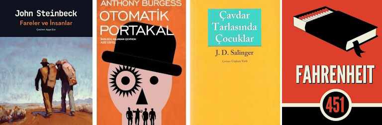 Modern Çağın 5 Çığır Açan Klasiği: Sineklerin Tanrısı, Otomatik Portakal, Çavdar Tarlasında Çocuklar, Fareler ve İnsanlar, Fahrenheit 451